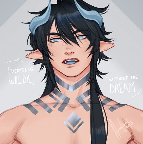 Lysander design, Amelion . on ArtStation at https://www.artstation.com/artwork/nrarE Face Markings, Dragon Oc, Male Oc, Character Design Ideas, Demon Art, Character Sketches, Cool Anime Guys, Oc Inspo, Fantasy Aesthetic