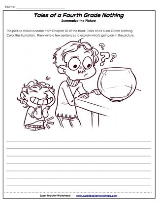 Literacy Unit Worksheets (Tales of a Fourth Grade Nothing) Tales Of A Fourth Grade Nothing Projects, Tales Of A Fourth Grade Nothing, Fourth Grade Worksheets, Tales Of A 4th Grade Nothing, Judy Blume Books, Primary Writing, Fluency Passages, Read Aloud Activities, 4th Grade Ela