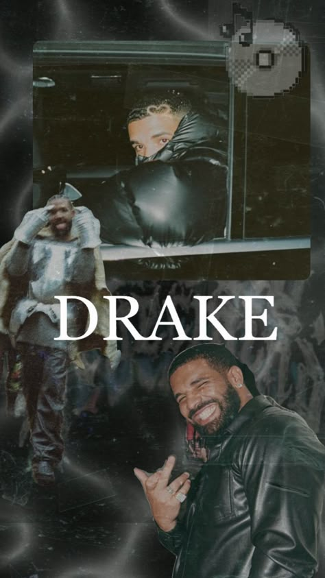 #drake #aesthetic #wallpaper #rapper Drake Collage Wallpaper, Drake Wallpaper Aesthetic, Drake Lockscreen, Drake Aesthetic Wallpaper, Drake Iphone Wallpaper, Music Artists Wallpaper, Celeb Wallpaper, Drake Wallpaper, Old Drake