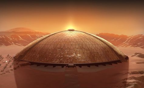 https://www.humanmars.net/ Garden Dome, Dome City, Secret Space Program, Space Colony, Science Fiction Artwork, Secret Space, Adventure Game, Fantasy City, Space Program