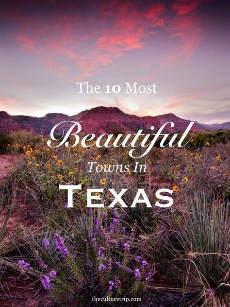 Texas, the second-largest state in America, is home to a vast majority of charming towns, exciting cities and beautiful landscapes. Find out which towns made the list on The Culture Trip! Road Trip Texas, Texas Trip, Explore Texas, Texas Adventure, Texas Destinations, Texas Life, Texas Living, Texas Places, Texas Vacations