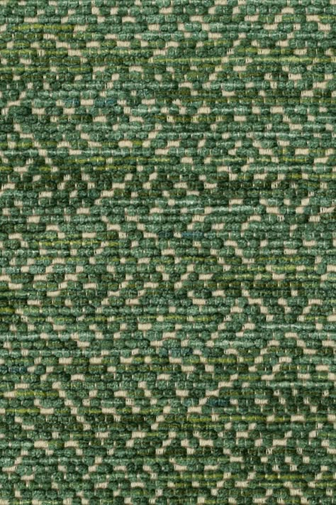 A luxurious, textured semi-plain weave featuring an intricate, irregular dot pattern. This modern fabric has the shimmering decorative quality of granite, with the space-dyed chenille yarn creating a tactile surface of both depth and interest and is ideal for upholstery. Chenille Fabric Texture, Patterned Upholstery Fabric, Plain Weave Fabric, Green Fabric Texture Patterns, Materials And Textures Fabric, Green Carpet Texture, Upholstery Fabric Texture, Green Fabric Pattern, Eclectic Sofa