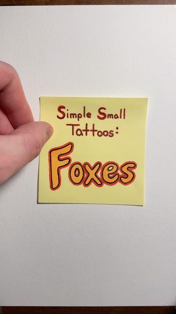 Small Fox Tattoo, Fox Tattoo Design, Small Tattoo Ideas, Small Tattoos Simple, Fox Tattoo, Dragon Tattoo Designs, Small Tattoo, Dragon Tattoo, Tattoo Design