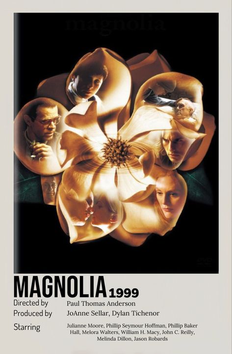 Magnolia Movie Poster, Magnolia Movie 1999, Magnolia 1999, Magnolia Movie, Melinda Dillon, Thomas Anderson, Movie Card, Polaroid Poster, Julianne Moore