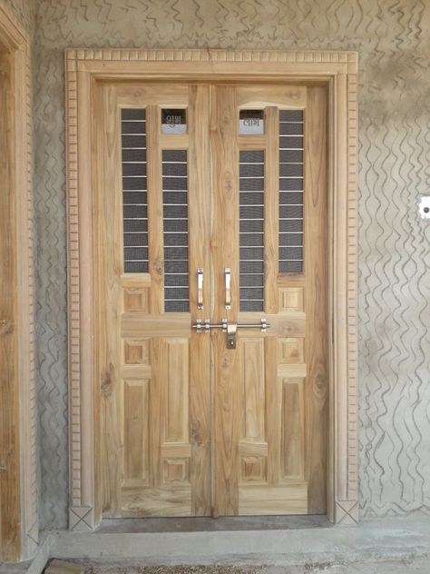 Dabal Door, Double Door Design Wood Jali, Door Jali Design, Double Door Design Wood, Jali Door, Wooden Window Design, Latest Door Designs, Jali Design, Exterior Door Designs