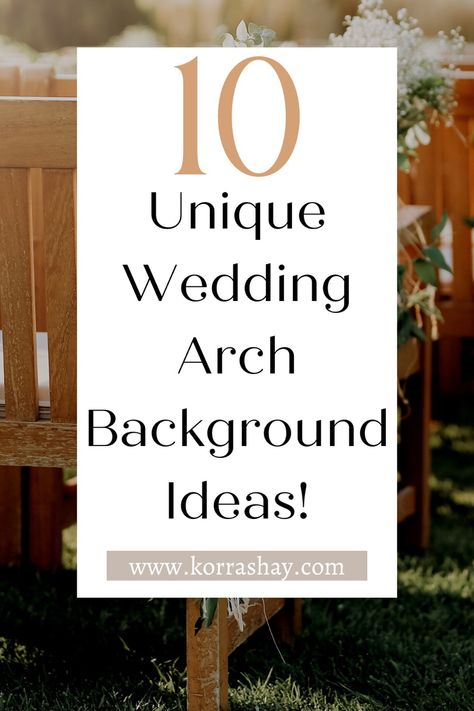 Unique Wedding Arches, Alternative Wedding Arch, Unique Wedding Arch Ideas, Wedding Arch Alternative, Wedding Sign Backdrop, Unique Wedding Arch, Unique Wedding Backdrop, Wedding Ceremony Arches, Simple Wedding Arch