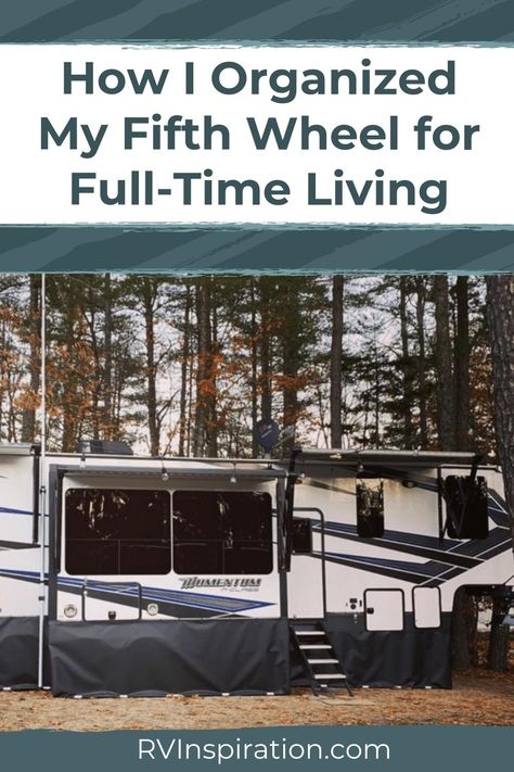 5th Wheel Bedroom Storage, Full Time Rv Living Storage Ideas, Fifth Wheel Camper Hacks, Fifth Wheel Storage Hacks, 5th Wheel Organization Ideas, Fifth Wheel Organization Ideas, Full Time Rv Living Hacks Diy, Rv Full Time Living 5th Wheels, Fifth Wheel Storage Ideas