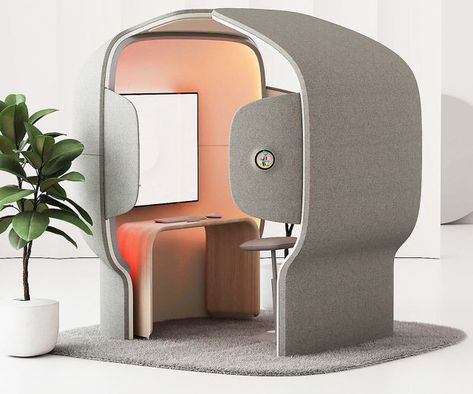 Microsoft Flowspace Pod Backyard Office Shed, Car Interior Sketch, Contemporary Office Design, Surface Studio, Pod Chair, Microsoft Surface Book, Office Pods, Cat Lounge, Off Grid Cabin