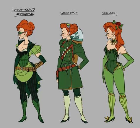 Posion Ivy Redesign, Poison Ivy Outfit Ideas, Poison Ivy Fashion, Poison Ivy Redesign, Poison Ivy Fanart, Dr Pamela Isley, Poison Ivy Character, Claire Hummel, Dc Poison Ivy