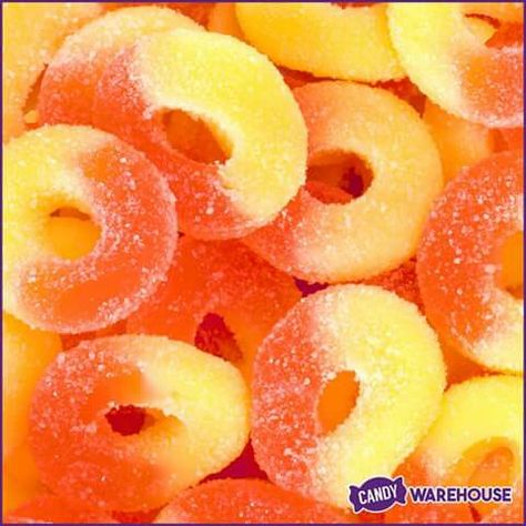 Gummy Peach Rings Peach Rings, Gummy Candy, Candy