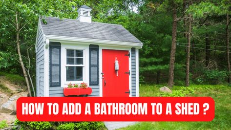 #shedrenovation #bathroomaddition #homeimprovement Shed Bathrooms, Shed Shower Ideas, Shed Bathroom Ideas, Shed With Bathroom, How To Plumb A Bathroom, Plumbing A Bathroom, Shed Bathroom, Converted Shed, Outhouse Bathroom