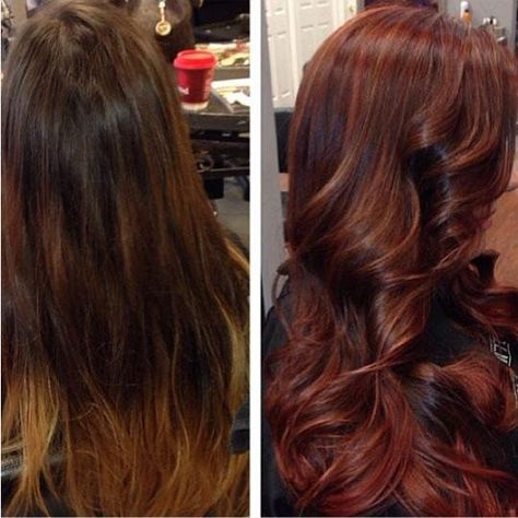 FORMULA HOW-TO: Burning-Leaf Auburn | Modern Salon Blonde Slices, Hair Color Natural, Dark Auburn, Hair Color Auburn, Girl Braids, Hair Raising, Haircut And Color, Auburn Hair, Hair Color And Cut