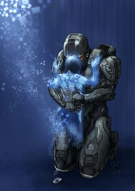 Master Chief And Cortana, Cortana Halo, Halo Video Game, Fantasy Poster, Halo Spartan, Halo Series, Halo Master Chief, Halo Armor, Halo Game