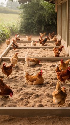 Chicken Dust Bath Ideas, Chicken Dust Bath, Reban Ayam, Chicken Rearing, Poultry Farm Design, Animal Farming, Backyard Coop, Dust Bath, Chicken Farming