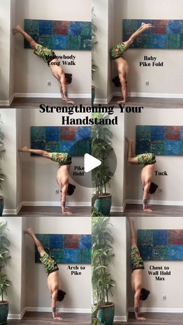 Handstand & Flexibility Coach  + Backbends +  Yoga on Instagram: "Do you feel like you need to build more strength to hold handstand? 

This very well could be the case. While handstand is not a strength based movement, it’s a skill. It still requires a certain amount of strength to support the body. 
—
✅ I’m hosting an online beginner friendly handstand workshop September 28th Saturday at 2pm CST - See additional details & sign up in the link in my profile 
—

2 key points 
1️⃣ do your best to keep pressing out tall through the shoulders to promote that holowbody shape 

2️⃣do your best to keep the pelvic tucked vs arching the back with the exception of arch to pike. 

Both of the above go hand in hand 

If you are newer, 
aim for 3-5 reps or 5-10 seconds on the pike hold 
Or 5-10 reps or Backbends Yoga, Yoga Backbend, September 28th, 10 Seconds, Handstand, Do Your Best, Hand In Hand, Do You Feel, My Profile