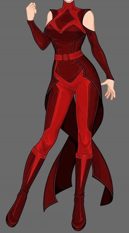 Red Superhero Suit, Superhero Outfits Design, Heroes And Villains Costumes, Superhero Costumes Female, Hero Outfits, Scarlet Witch Costume, Black And Red Suit, Red Superhero, Hero Clothes