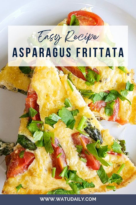 A frittata is an Italian egg-based dish similar to an omelet or quiche but without the crust. It’s cooked partially on the stovetop and then finished in the oven. Frittatas are wonderfully versatile and can be customized with favorite ingredients like vegetables, cheeses, and meats. This asparagus frittata offers a perfect balance of freshness from the asparagus and the richness of the eggs. Get the full recipe on the blog... #easybreakfast #breakfast #asparagus #frittata #eggs #brunch #mealprep Asparagus Frittata Recipes, Seasoned Eggs, Crunchy Asparagus, Perfect Asparagus, Eggs Brunch, Easy Asparagus, Asparagus Frittata, Easy Asparagus Recipes, Asparagus And Mushrooms