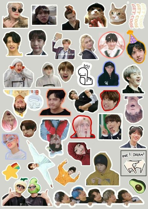 Straykids Stickers, Stray Kids Stickers, Skz Sticker, Stray Kids Sticker, Skz Stickers, Stickers Kpop, Kpop Diy, Getting A Tattoo, Pop Stickers