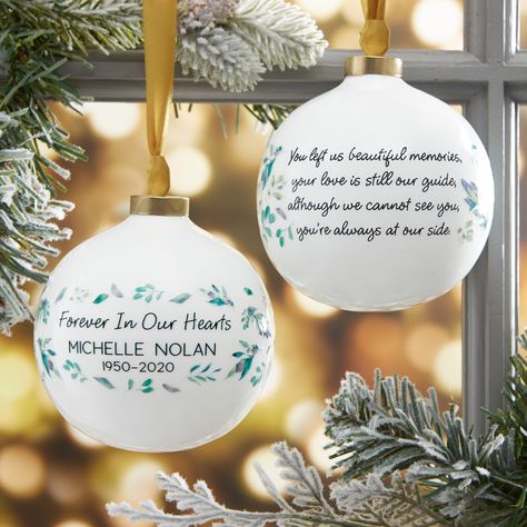 Poems For Lost Loved Ones, Memorial Items, Gold Hangers, Personalization Mall, Memorial Poems, Gold Cap, Christmas Poems, Memorial Signs, Custom Christmas Ornaments