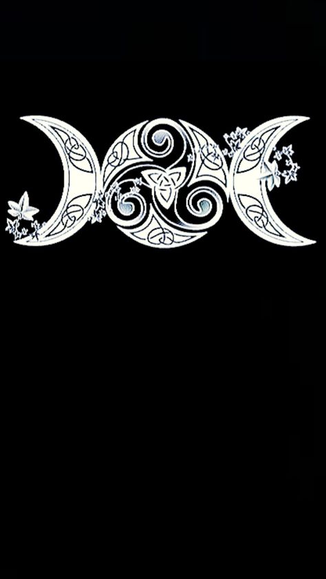 Triple Moon Wallpaper, Wiccan Wallpaper, Moon Wallpaper, Witchy Wallpaper, Triple Moon, Body Art, Moon, Tattoos, Memes