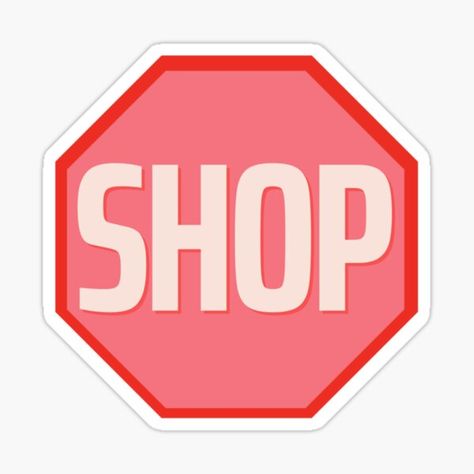 "PREPPY SHOP TRAFFIC SIGN PINK & RED" Sticker for Sale by CAMUN0T | Redbubble Preppy Signs, Traffic Sign, Traffic Signs, Preppy Room, Wall Papers, Road Signs, Business Signs, Shop Signs, Pink Red