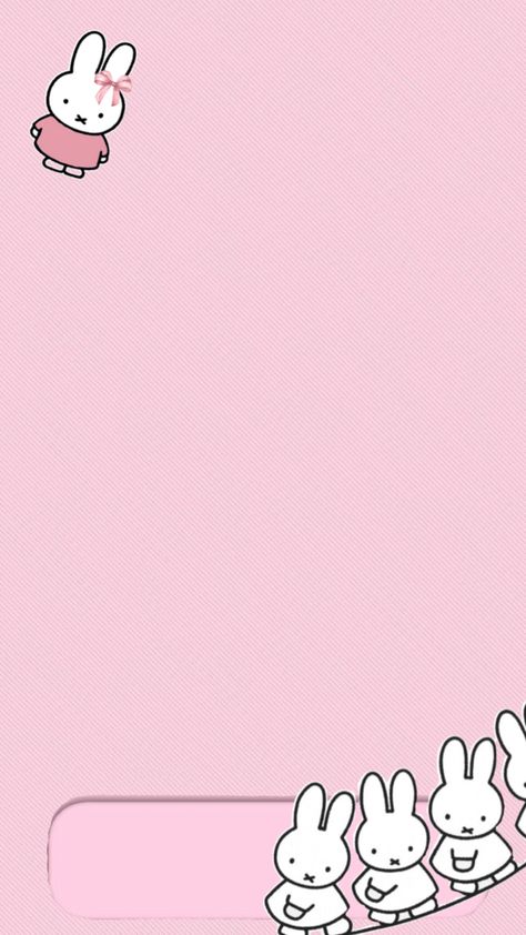 A pink Miffy wallpaper/ background Miffy Wallpaper Iphone, Miffy Pink, Miffy Wallpaper, Pink Iphone Wallpaper, Pink Iphone, Pink Wallpaper, Wallpaper Iphone, Wallpaper Backgrounds, Iphone Wallpaper