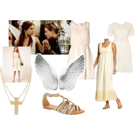 Juliet Capulet-Romeo And Juliet Juliet Costume Claire Danes, Juliet Capulet Aesthetic Outfit, Romeo And Juliet Cosplay, Romeo And Juliet Angel Costume, Juliet Capulet Outfit, Romeo And Juliet Outfits, Juliet Capulet Costume, Juliet Halloween Costume, Juliet Outfit