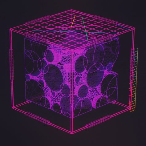 ArtStation - System Notification Holographics ///, Mike Murdock Quantum Foam, Mike Murdock, Generative Design, Geometry Pattern, Retro Waves, Wireframe, Flat Illustration, Star Trek, Geometry