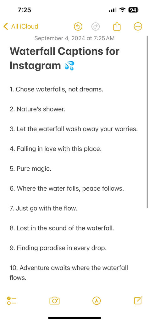 Ultimate List: 120 Waterfall Captions for Instagram Caption On Random Clicks, Water Fall Captions For Instagram, Waterfalls Captions Instagram, Waterfall Captions Instagram, Waterfalls Aesthetic, Travel Captions Instagram, Instagram Travel Photos, Waterfall Captions, Nature Captions For Instagram