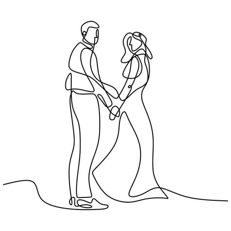 Married Background, Bride And Groom Drawing, Groom Drawing, Love Celebration, Husband And Wife, Drawing Poses, Pose Reference, Bride And Groom, Bride Groom