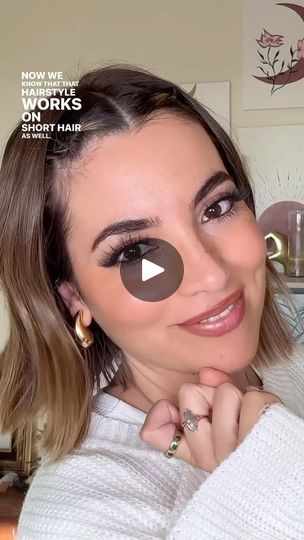 56K views · 27 reactions | testing long hair viral hairstyles on my short hair 🤔 

ib: @ayseacun_ ✨ 

happy to say that this hairstyle perfectly works on short hair as well 😍 & it looks super cute too. All you need is a comb and small hair elastics ✨ 

#hairstyle #hairtutorial #viralhairstyles | Bilintina MakeUp | Bilintina MakeUp · Original audio Hair Elastics, Hair Tutorial, All You Need Is, Comb, Short Hair, Long Hair, Short Hair Styles, It Works, Super Cute