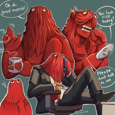 Red Guy Dhmis Fanart Spicy, Dhmis Red Guy Fanart, Red Guy Fanart, Red Guy Dhmis Fanart, Dhmis Red Guy, Red Guy Dhmis, Don't Hug Me I'm Scared Fanart, Red Guy, Doodle Characters