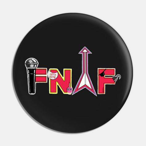 Fnaf letters. -- Choose from our vast selection of pins to match with your desired size to make the perfect custom pin. Pick your favorite: Movies, TV Shows, Art, and so much more! Available in small and large. Perfect to wear or to decorate your bag or backpack with. Fnaf Backpack, Pin Ideas Button, Pins On Backpack, Bag With Pins, Fnaf Room, Fnaf Merch, Backpack With Pins, Fnaf Crafts, Reading Sheet Music