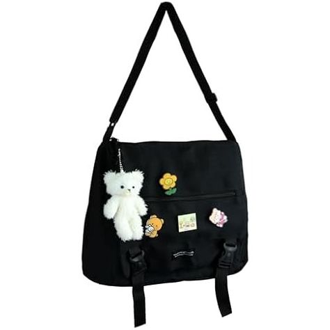 Amazon.com: Extolove Cute Messenger Bag, Kawaii Crossbody Bag Aesthetic Purse Y2K Canvas Messenger Bag with Cute Pendant (Green) : Clothing, Shoes & Jewelry Crossbody Bag Aesthetic, Cute Messenger Bag, Aesthetic Purse, Cute Messenger Bags, Castle Crafts, Green Clothing, Bag Aesthetic, Canvas Messenger Bag, Crossbody Bags For Women