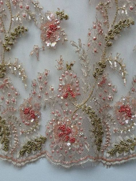 Tambour Beading, Tambour Embroidery, Beadwork Embroidery, Crazy Quilting, Couture Embroidery, Embroidery Inspiration, Ribbon Embroidery, Beautiful Embroidery, Crazy Quilts