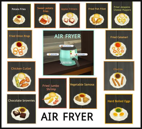 AIR FRYER | icemunmun on Patreon Sims 4 Air Fryer, Sims 4 Functional, Cc Eyes, San Myshuno, Sims 4 Kitchen, Play Sims 4, Free Sims 4, Sims 4 Game Mods, Tumblr Sims 4