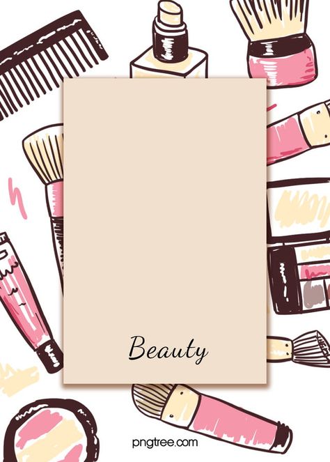 Pink Yellow Cute Cartoon Cosmetics Beige Box Background Box Background, Makeup Poster, Makeup Backgrounds, Blue Foundation, Makeup Illustration, Yellow Mirrors, Makeup Wallpapers, Pink Cosmetics, Beauty Posters