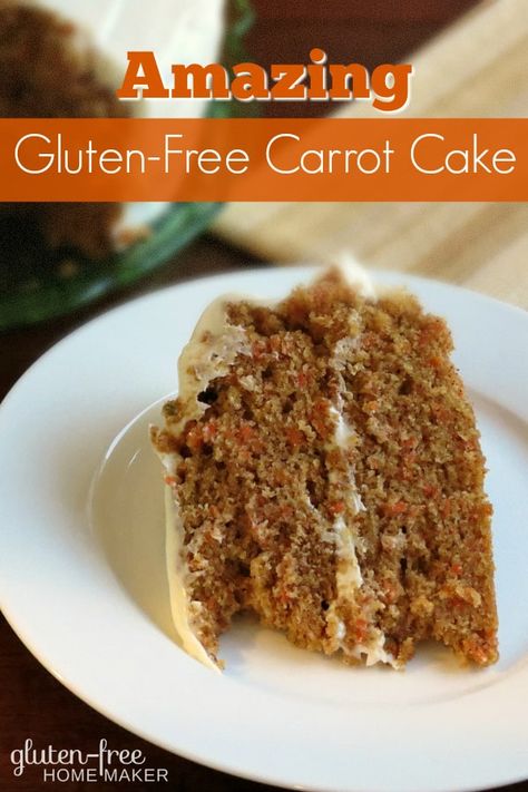 Amazing Gluten-Free Carrot Cake Gluten Free Carrot Cake Recipe, Pineapple Frosting, Banana Carrot Muffins, Gf Cake, Ginger Muffins, Cake With Pineapple, Cake Magic, Carrot Cake With Pineapple, Dairy Free Frosting