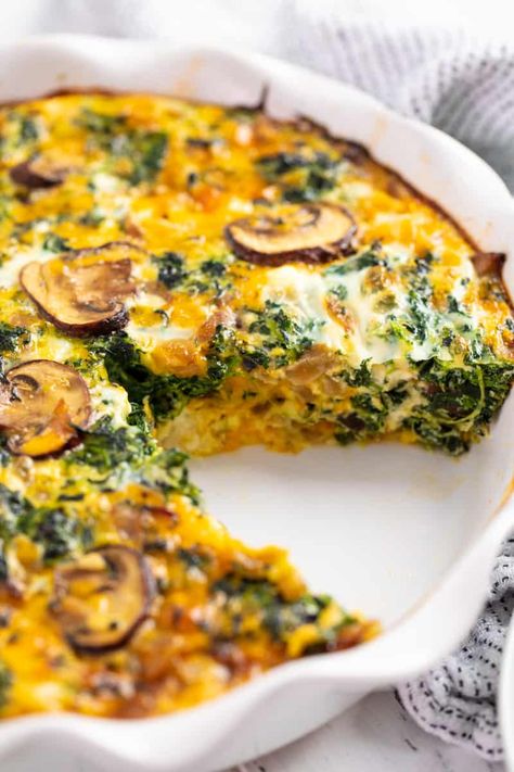 Spinach And Mushroom Quiche Crustless, Spinach Mushroom Cheese Crustless Quiche, Spinach Feta Mushroom Quiche, Collard Greens Quiche, Spinach And Onion Quiche, Crustless Garden Vegetable Quiche, Mushroom Broccoli Quiche, Easy Veggie Quiche, Fritatta Spinach Mushroom