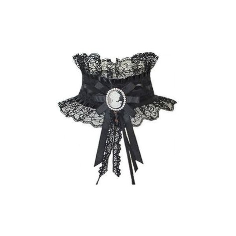 Gothic Victorian Steampunk Satin Lace Cameo Choker (24 AUD) ❤ liked on Polyvore featuring jewelry, necklaces, goth necklace, lace choker necklace, lace choker, cameo necklace and choker necklace Victorian Lace Choker, Victorian Lace Collar, How To Make Choker Necklaces, Cameo Choker Necklace, Victorian Choker Necklace, Goth Choker Necklaces, Cameo Choker, Gothic Necklaces, Antique Jewelry Victorian