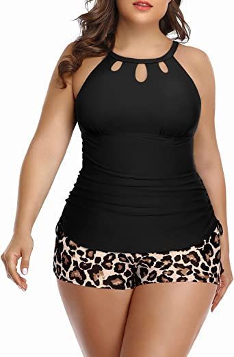 Bathing Suits Plus Size Swim Dress, Plus Size Swimsuit With Shorts, Tankini Swimsuits For Women Plus Size, Plus Size Bathing Suits With Shorts, Plus Bathing Suits, Plus Size Tankini With Shorts, Plus Size 2 Piece Bathing Suits, Plus Size Bathing Suits For Women, Beach Wear For Women Plus Size