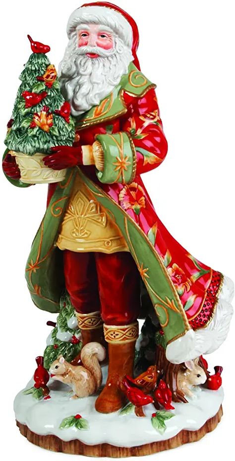 Amazon.com: fitz and floyd: Home & Kitchen Fitz And Floyd Christmas, Glam Christmas Decor, Santa Carving, Santa Doll, Santa Figurines, Vintage Santa Claus, Christmas Figurines, Santa Sleigh, Fitz And Floyd