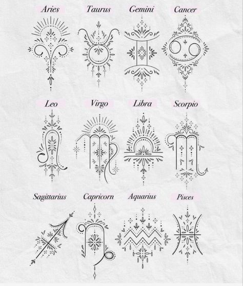 Astrology Tattoo, Horoscope Tattoos, Libra Tattoo, Taurus Tattoos, Leo Tattoos, Zodiac Tattoos, Octopus Tattoo, Spiritual Tattoos, Feminine Tattoo