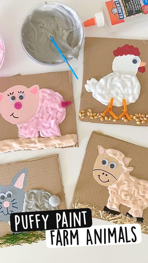 Farm Animals Preschool Crafts, Animals Preschool Crafts, Farm Activities Preschool, Farm Animals Preschool, Animals Preschool, Farm Theme Preschool, Farm Animal Crafts, Farm Preschool, Farm Activities