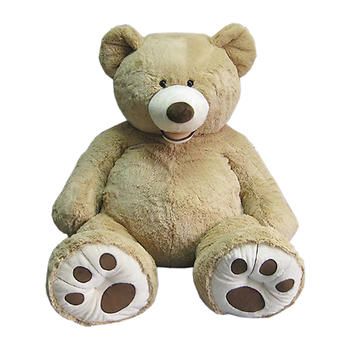 53" Sitting Plush Bear - Blonde Costco Bear, Giant Stuffed Animals, Polyvore Items, Big Teddy Bear, Giant Teddy Bear, Giant Teddy, Big Plush, Cuddly Animals, Teddy Bear Stuffed Animal