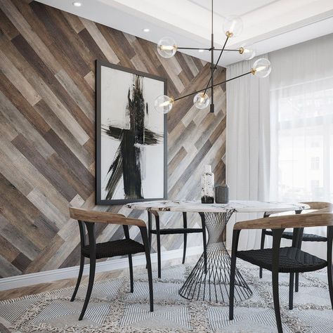 Diy Wood Wall Paneling, Pallet Wall Ideas, Wood Accent Walls, Stick On Wood Wall, Timber Frame Porch, Wood Wall Paneling, Wooden Wall Design, Diy Wood Wall, Wood Wall Design