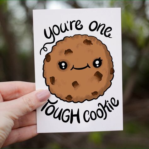 One Tough Cookie Card, Tough Cookie Card, One Tough Cookie, Tough Cookie, Black Artists, Greeting Card Design, Cute Cards, Kraft Envelopes, Card Sizes