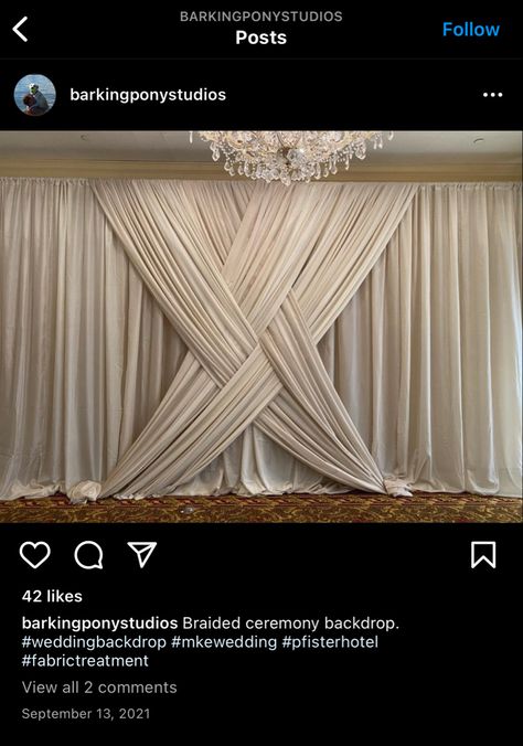 Neutral Color Backdrop, Fabric Wedding Ceremony Backdrop, Layered Fabric Backdrop, Beige Wedding Backdrop, Beige Arch Backdrop, Fabric Backdrop Wedding, Wall Backdrops, La Wedding, Wedding Fabric