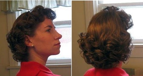 Hometown Victory Girls: The 1940s Middy Cut 1940s Hairstyles Short, 1950 Hairstyle, Hairstyle 1940, Retro Updo, 1940s Women, Vintage Hairstyles Tutorial, Blithe Spirit, 1940s Hairstyles, Christmas Hairstyles