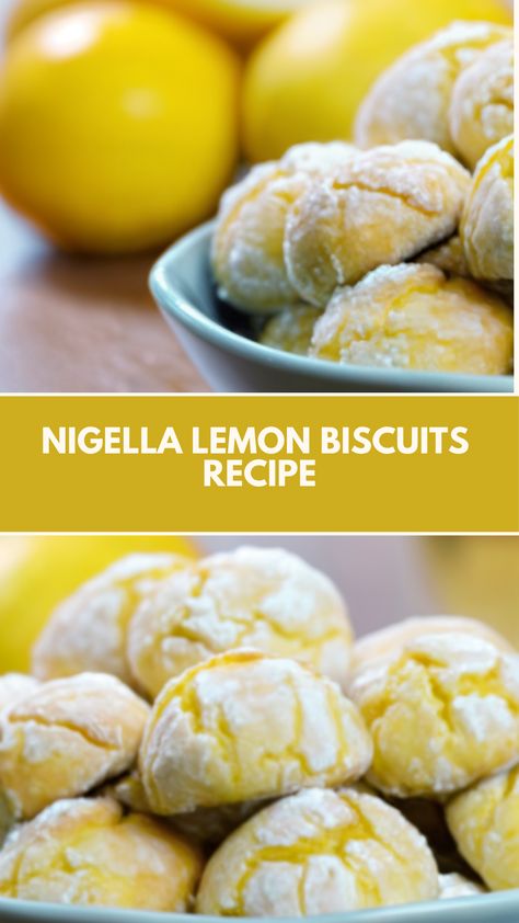 This delicious and easy Nigella Lemon Biscuits recipe is the perfect quick treat for any occasion. With zesty lemon flavor and a soft, melt-in-your-mouth texture, these biscuits are both simple and satisfying. You can easily adjust the recipe with common ingredients for a fresh, vibrant snack that everyone will love! Soft Lemon Biscuits Recipe, Soft Lemon Biscuits, Easy Lemon Recipes, Nigella Lawson Desserts, Lemon Biscuit, Sweet Biscuit Recipe, Lemon Recipes Easy, Lemon Biscuits, Nigella Lawson Recipes